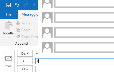 Tornare alla vecchia visualizzazione dei contatti recenti di Outlook